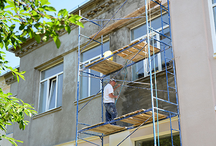 The suggested formulation of cement based putty under nature stone paint